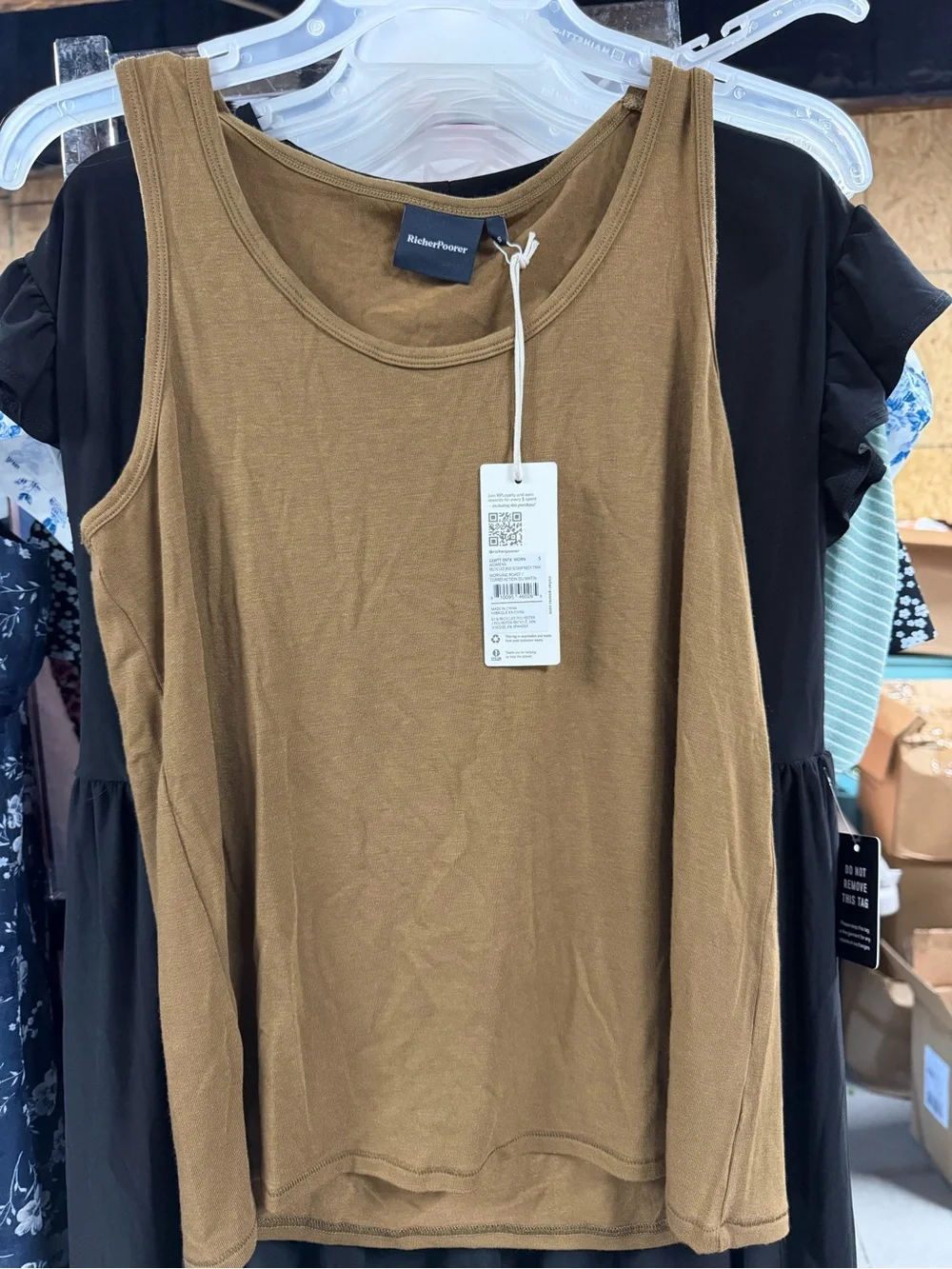 Richer Poorer Women's Tank Top in Camel Brown